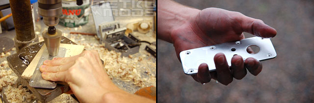Fabricating the needed metal pieces that will go to the GhettoBlaster