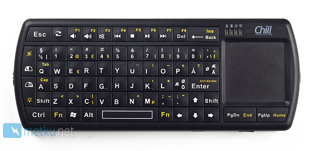 Chill Innovation KB-1BT -mininäppis Bluetoothilla - Pieni näppäimistö/touchpad -combo Bluetoothilla