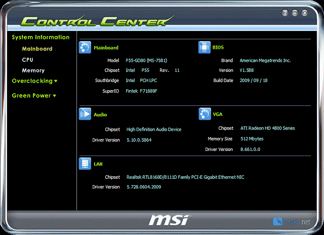 MSI P55-GD80 - Superb motherboard for any type of use