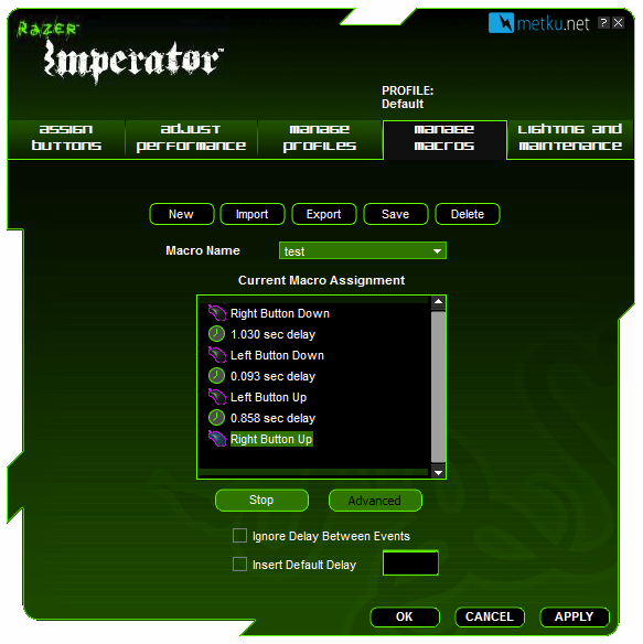 Razer Imperator pelihiiri - Pelihiiri säädettävillä kylkipainikkeilla