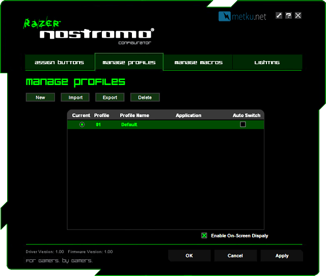 Razer Nostromo - Keypad tosipelaajalle
