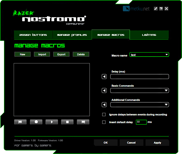 Razer Nostromo - Keypad tosipelaajalle