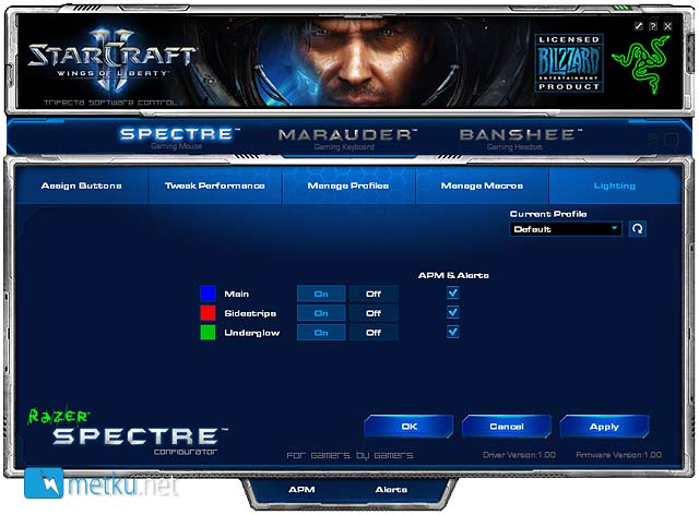Razer Spectre Gaming Mouse - Gaming mouse with a StarCraft II Theme