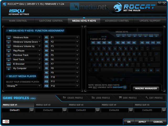 ROCCAT ISKU Gaming Keyboard - Gaming keyboard with good macro features