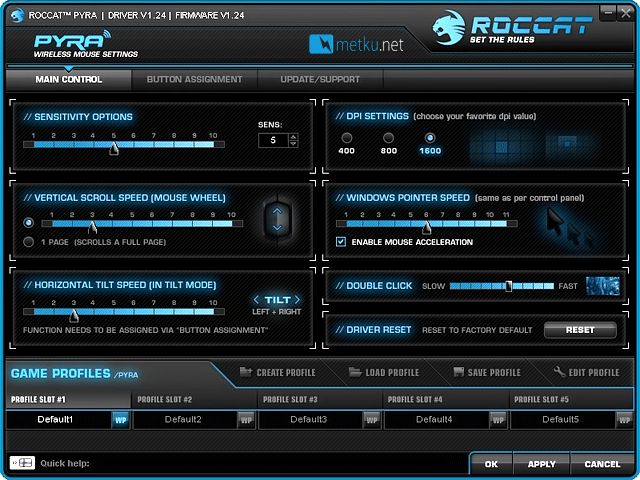 ROCCAT PYRA langallinen ja langaton -