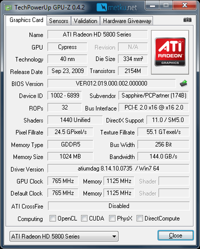 Sapphire HD 5850 Toxic - Quiet card with great performance
