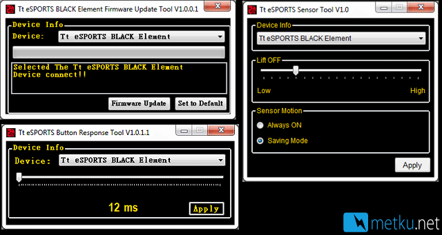 TTeSports Black Element Gaming Mouse - High-end gaming mouse